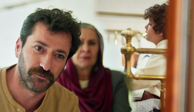 Boran, oğlunu uzaktan izledi!