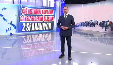 Çığ altındaki 1 çobanın cansız bedenine ulaşıldı, 2'si aranıyor