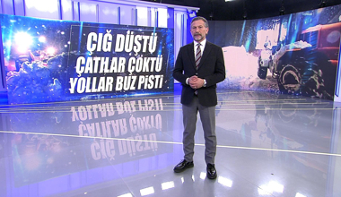 Çığ düştü, çatılar çöktü, yollar buz pisti