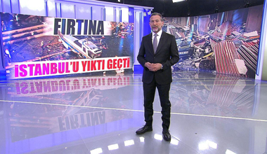 Fırtına İstanbul'u yıktı geçti!