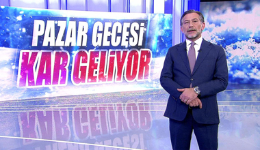 Pazar gecesi kar geliyor!