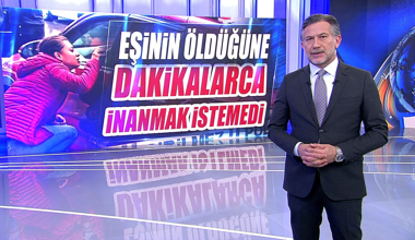 Eşinin öldüğüne dakikalarca inanmak istemedi