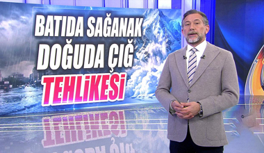 Batıda sağanak, doğuda çığ tehlikesi!