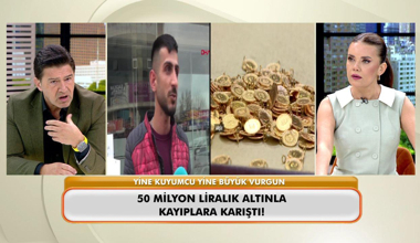 50 milyon TL'lik altınla kayıplara karıştı!