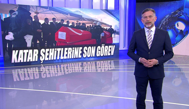 Katar şehitlerine son görev