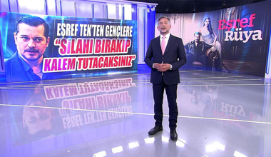 Eşref Tek'ten gençlere: "Silahı bırakıp kalem tutacaksınız!"