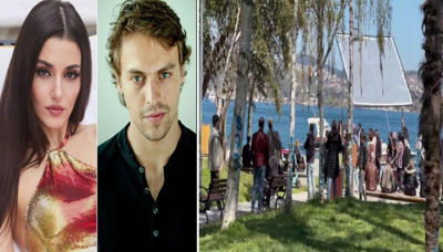Hande Erçel ve Metin Akdülger'in yeni filmi sete çıktı!