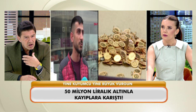 50 milyon TL'lik altınla kayıplara karıştı!