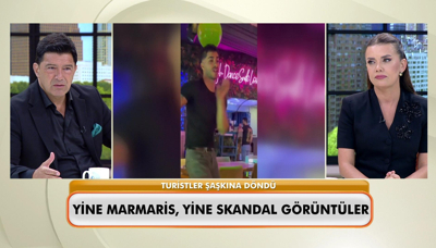 Yine Marmaris, yine skandal görüntüler