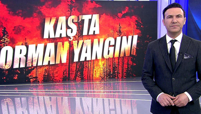 Kaş'ta orman yangını