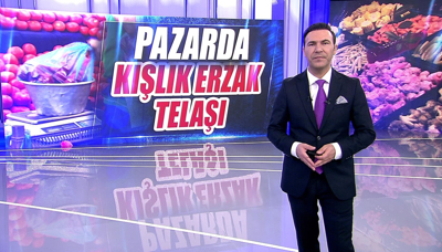 Pazarda kışlık erzak telaşı