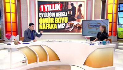 1 yıllık evliliğin bedeli ömür boyu nafaka mı?
