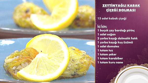 Gelinim Mutfakta - Zeytinyağlı Kabak Çiçeği Dolması Tarifi