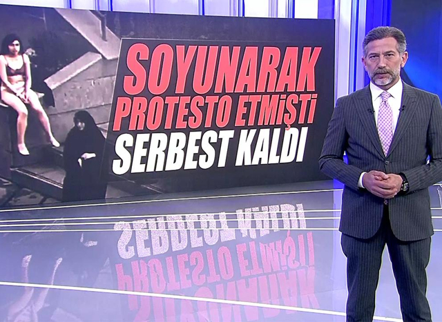 Soyunarak protesto etmişti, serbest kaldı!