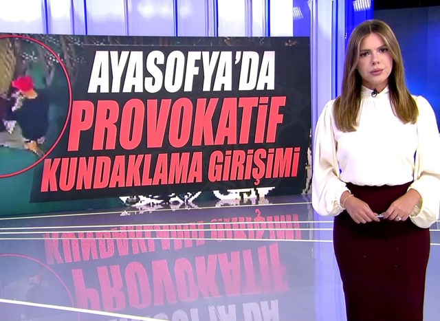 Ayasofya'da provokatif kundaklama girişimi!