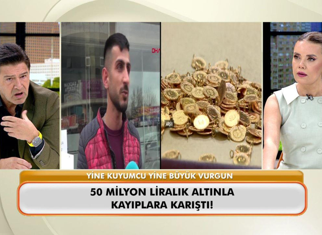 50 milyon TL'lik altınla kayıplara karıştı!