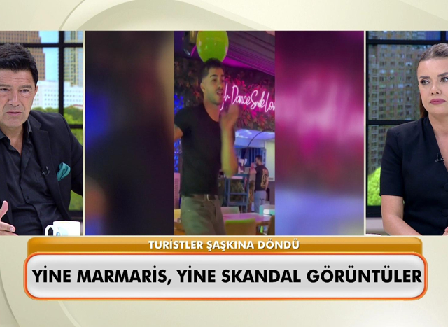Yine Marmaris, yine skandal görüntüler