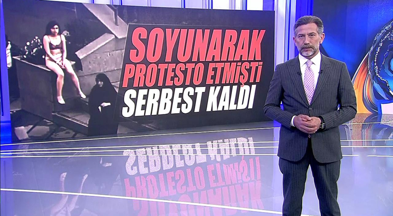 Soyunarak protesto etmişti, serbest kaldı!