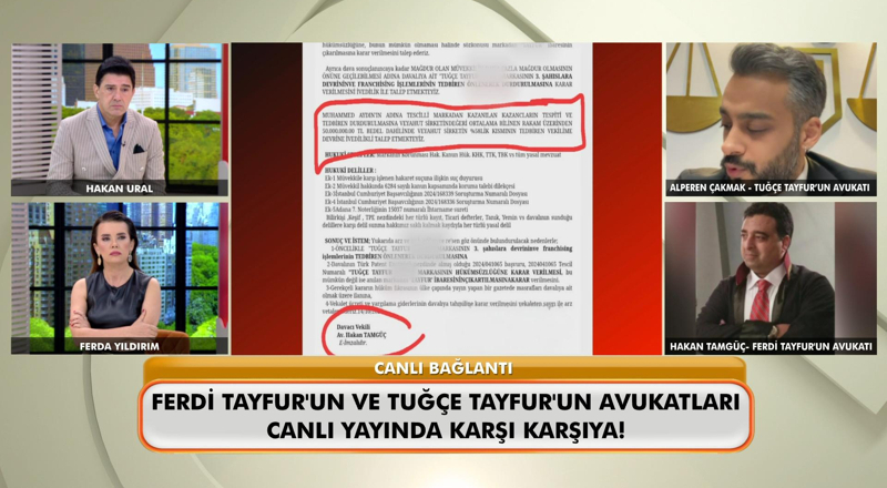 Ferdi Tayfur'un miras krizinde avukatlar canlı yayında karşı karşıya geldi!