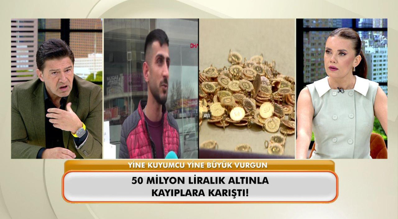 50 milyon TL'lik altınla kayıplara karıştı!