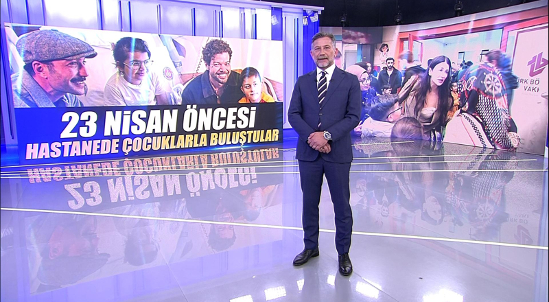 23 Nisan öncesi hastanede çocuklarla buluştular