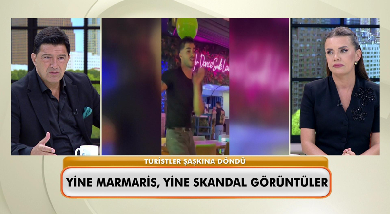 Yine Marmaris, yine skandal görüntüler
