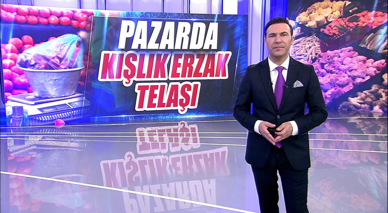 Pazarda kışlık erzak telaşı