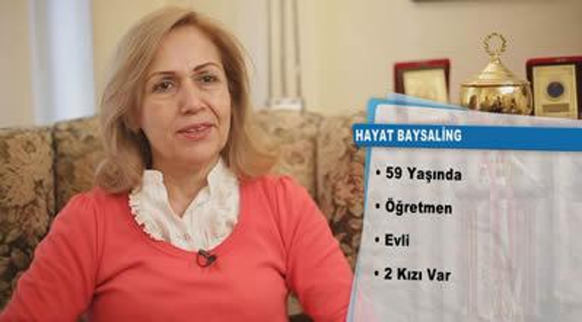 Hayat Batur Baysaling'in teşekkür mektubu