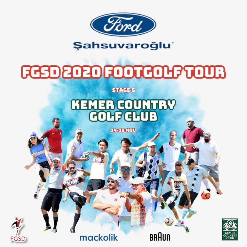 FGSD 2020 Footgolf Tour 5. Etap 12-15 Kasım'da Kemer Country Club'da!